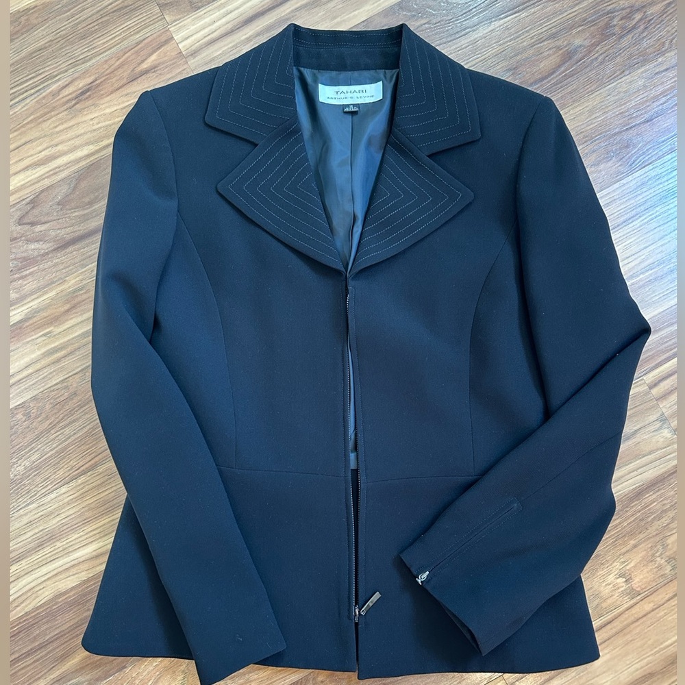 Tahari ASL Sophisticated Black Women's Blazer